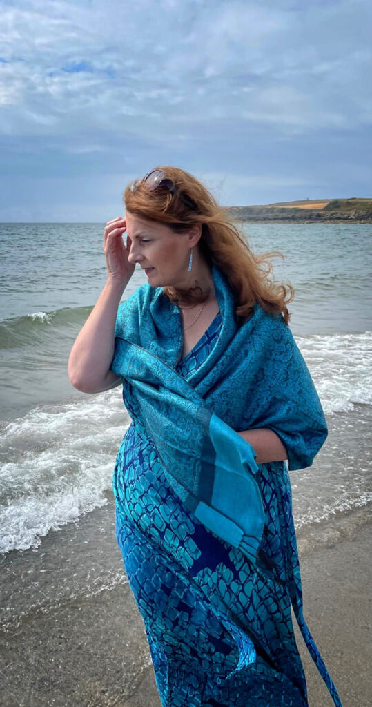 Penny McPherson at Port Logan, Galloway